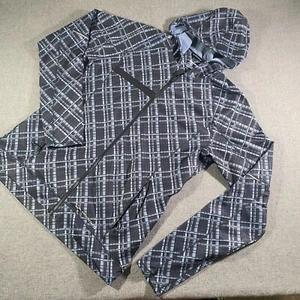 Giacca Brooks Shelter Technology uomo taglia media nera a quadri full zip con cappuccio - Foto 1 di 8