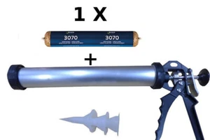 Bostik Spritzkork 3070 für Parkett 500 ml  Flüssigkork + 1 Kartuschenpistole - Bild 1 von 1