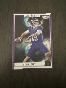 2024 Sage Hit High Series Artistry Purple Canvas #MART-DL DEVIN LEARY Rookie RC - Picture 1 of 2