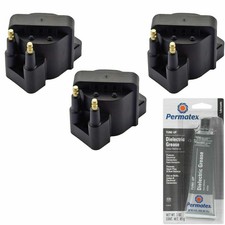3 Pack Ignition Coil + Grease For Chevrolet Lucerne 5.3L 4.6L 3.1L 3.4L 2.2L