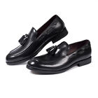 Loafers Tassel Slip On Business Party Formal Dress Men Real Leather Shoes Casual