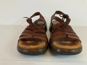 Sandalias Gladiador Dansko Elena Correa Frontal Marrón Cuero Coñac EU 38; US 7.5-8 - Imagen 1 de 11