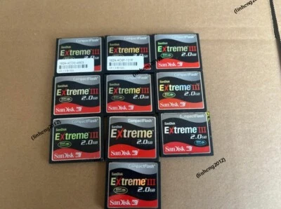 10PCS  sandisk   EXTREME III  2GB CF Memory CARD compact flash card - Image 1 of 2