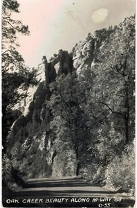 Oak Creek Canyon RPPC 1952 AZ - Foto 1 di 2