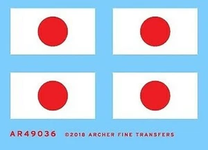 Archer Fine Transfers 49036 1/48 Japanisch Flaggen (2) - Picture 1 of 1