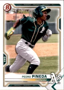 LOT OF 5 2021 BOWMAN DRAFT BASE PAPER PROSPECT BD-65 PEDRO PINEDA ATHLETICS - Picture 1 of 2
