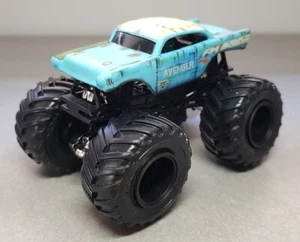 Hot Wheels Monster Jam Avenger Truck 1:64 Scale Diecast Light Blue Chevy Bel Air - Picture 1 of 12