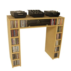 DJ CDJ Deck Stand DJ Furniture DJ Desk Table CD Storage- Kernow Carpentry - DSCD - Picture 1 of 4