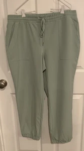 Nine West Tie Waist Jogger Mint Pants - XL - NEW - Picture 1 of 3