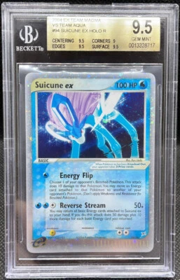 Pokemon English Suicune ex Holo Team Magma VS Team Aqua - BGS 9.5 GEM = PSA 10 - Image 1 of 2