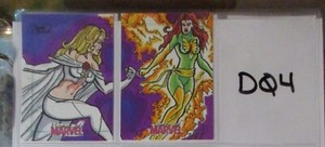 2013 Women of Marvel Series 2 Sketch Puzzle Brent Ragland Emma Frost Phoenix D04