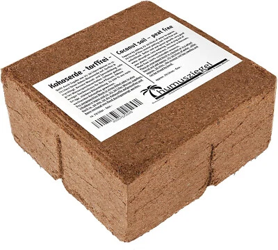70 Litre 5KG Coconut Coir Compost Block/Brick Peat-Free Plant Potting Media - Image 1 of 4
