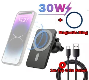 Handyhalterung Auto MagSafe Ladegerät für iPhone /Samsung - inkl. Kabel & Magnet - Bild 1 von 7