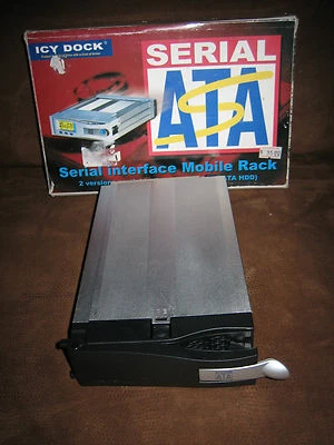 Serial ATA Icy Dock MB123 Serial SATA Interface Mobile Rack Hard Drive Protector - Image 1 of 2
