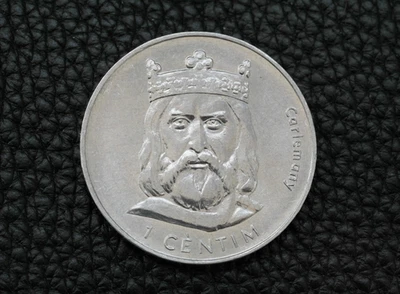 1 cèntim 2002, Andorre, Charlemagne, Aluminium, (047) - Photo 1/2
