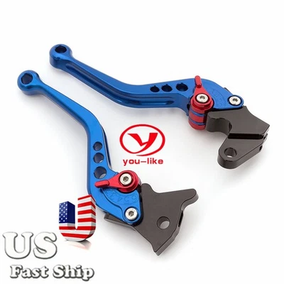 Palancas de embrague de freno cortas ajustables CNC para Suzuki DL650/V-STROM 2004 2005 06-2010 Foto 1 de 4