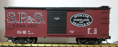 CHARLES RO 12271 S.P.&S. BOX CAR w/METAL WHEELS & KD COUPLERS - Image 1 of 4