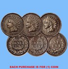 1859 1909 FINE   FULL LIBERTY   INDIAN HEAD CENT PENNY VF COIN