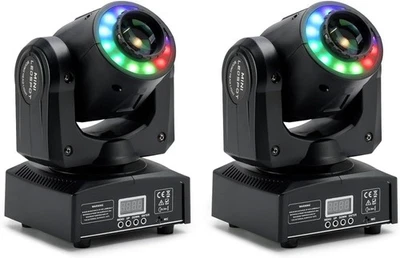 2PCS 100W Moving Head Disco Lights, with 8 Colors & 8 Patterns - Image 1 of 4