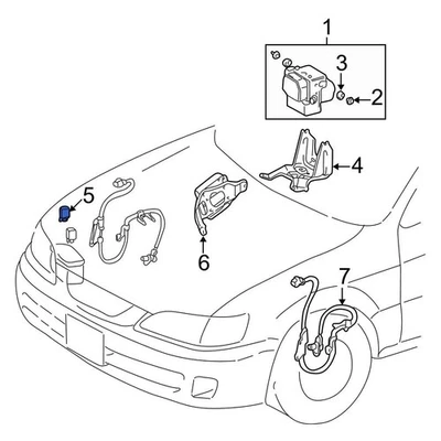For Toyota Camry 1997-2001 Toyota 8826324030 ABS Relay Foto 1 de 4