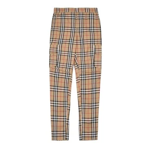 Burberry Boys Checked Pants 8068401 C KB4 GORDON VINT A7028 (6-10) 73110709 - Picture 1 of 12