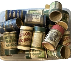 Antiker Edison Schallplattenzylinder Container - Bild 1 von 7