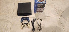 PS4 *Sony* playstation 4 (500GB) bundle --2 controls w wireless charger & games