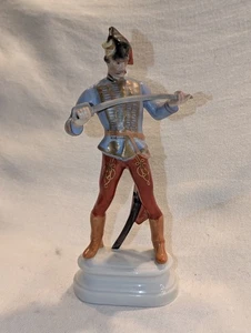 HEREND PORCELANA PINTADO A MANO HOMBRE CON ESPADA "HÚSAR HADIK" 5526 - Imagen 1 de 10