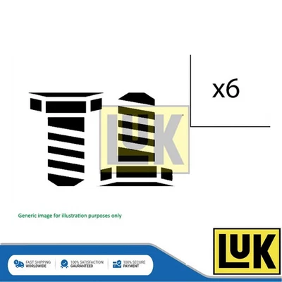 Se adapta a Ford Focus 2002-2005 2.0 + Otros modelos Kit de pernos de volante de inercia de doble masa LUK Foto 1 de 4