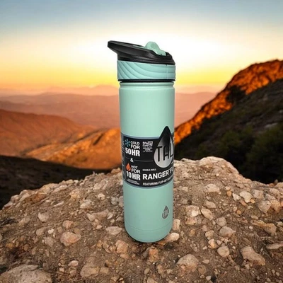 TAL Stainless Steel Ranger Flip Up Easy Sip Straw Water Bottle  Seafoam 26oz - Image 1 of 3