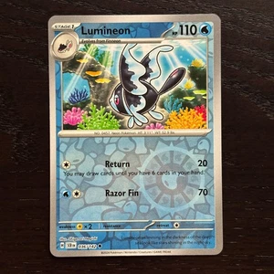 Lumineon 036/142 Pokemon Stellar Crown SV07 Reverse Holo Uncommon NM - Picture 1 of 2