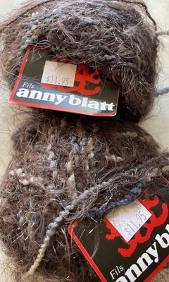 Lote de 2, hilo Anny Blatt VEGA, lana/poliéster, 50gm/44yds, col#180 “Ecorce” Foto 1 de 3