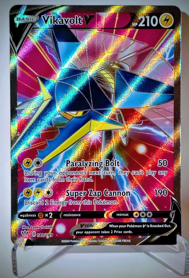 Vikavolt V (Full Art) Ultra Rare SWSH03: Darkness Ablaze 180/189 Pokemon TCG - Image 1 of 2