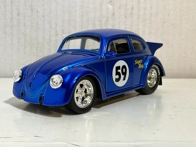 JADA TOYS 1959 VW VOLKSWAGEN BEETLE BLUE 1:32 DIECAST MODEL CAR NEW NO BOX 4.5" - Image 1 of 4