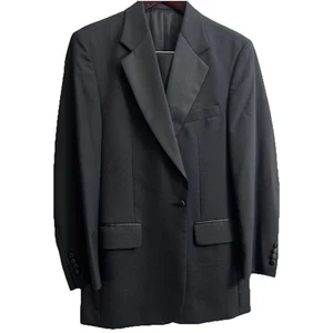 Men’s Vintage Tuxedo Size 39L Pants 32Wx32L Bill Blass 2PC Black Tuxedo Set - Picture 1 of 11