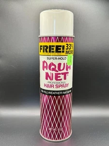 VTG  1980s Aqua Net Salon Red 12oz  All Purpose Hair Spray About 80% Full - Picture 1 of 7