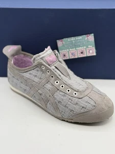 ASICS Onitsuka Tiger Women’s Mexico Slip On Sneakers Size 9.5 Gray Athletic - Picture 1 of 9