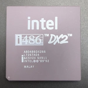 Intel A80486DX266 CPU SX911 66MHz PGA168 486DX2-66 x86 Processor  Microprocessor - Picture 1 of 4