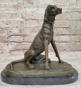 Labrador Retriever Lab Hunting Trials Trophy Water Gun Dog Duck Bronze Statue - Picture 1 of 10