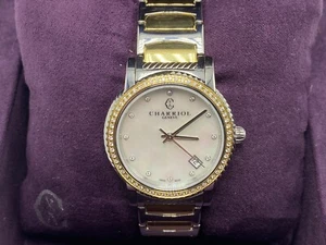Charriol Parisii Diamond 0.40cttw PVD Steel Quartz Ladies Watch P33SY2D.921.001 - Imagen 1 de 12