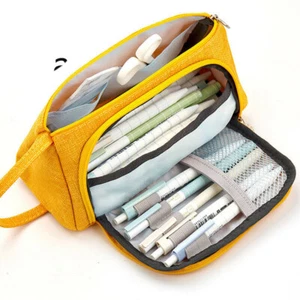 Multifunction Pencil Case Large Capacity Pen Box School Stationery Cosmetic Bag - Picture 1 of 14