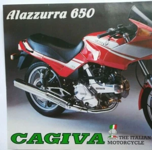 Cagiva Alazzurra  650 Factory Brochure OEM Original Print Sales Literature - Bild 1 von 2