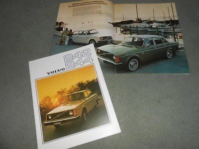 Volvo 242 y 244 1976 folleto grande 20 páginas/catálogo original serie '76 240 Foto 1 de 3