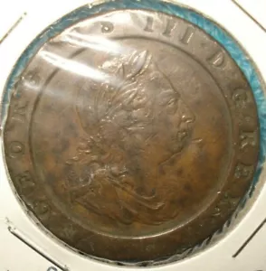 1797 GREAT BRITAIN TWO PENCE - HIGH GRADE - FREE SHIPPING - Picture 1 of 4