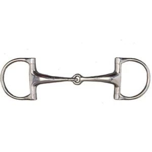 D-Gewinde-Dübel Gelenk grobes Mündstück 21 mm Edelstahl für Pferd - Bild 1 von 1