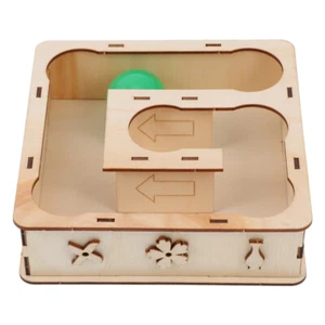 Wooden Hamster Maze Toy Gerbil Labyrinth Plaything Small Animals Playground Toy - Bild 1 von 12