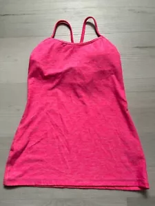 Lululemon Power Y Tank * Luon Größe 6 pink kostenloser Versand - Bild 1 von 3