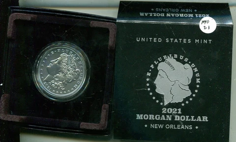 2021 O MORGAN SILVER DOLLAR COMMEMORATIVE CHOICE BU ORIGINAL BOX Cover