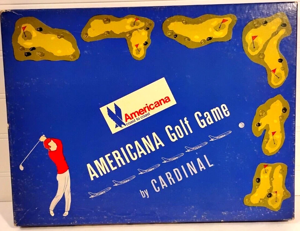 Vintage Americana Golf Game 1960's VG Cardinal Industries N.Y. #707 Complete - Image 1 of 4