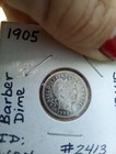 us coins silver dimes barber